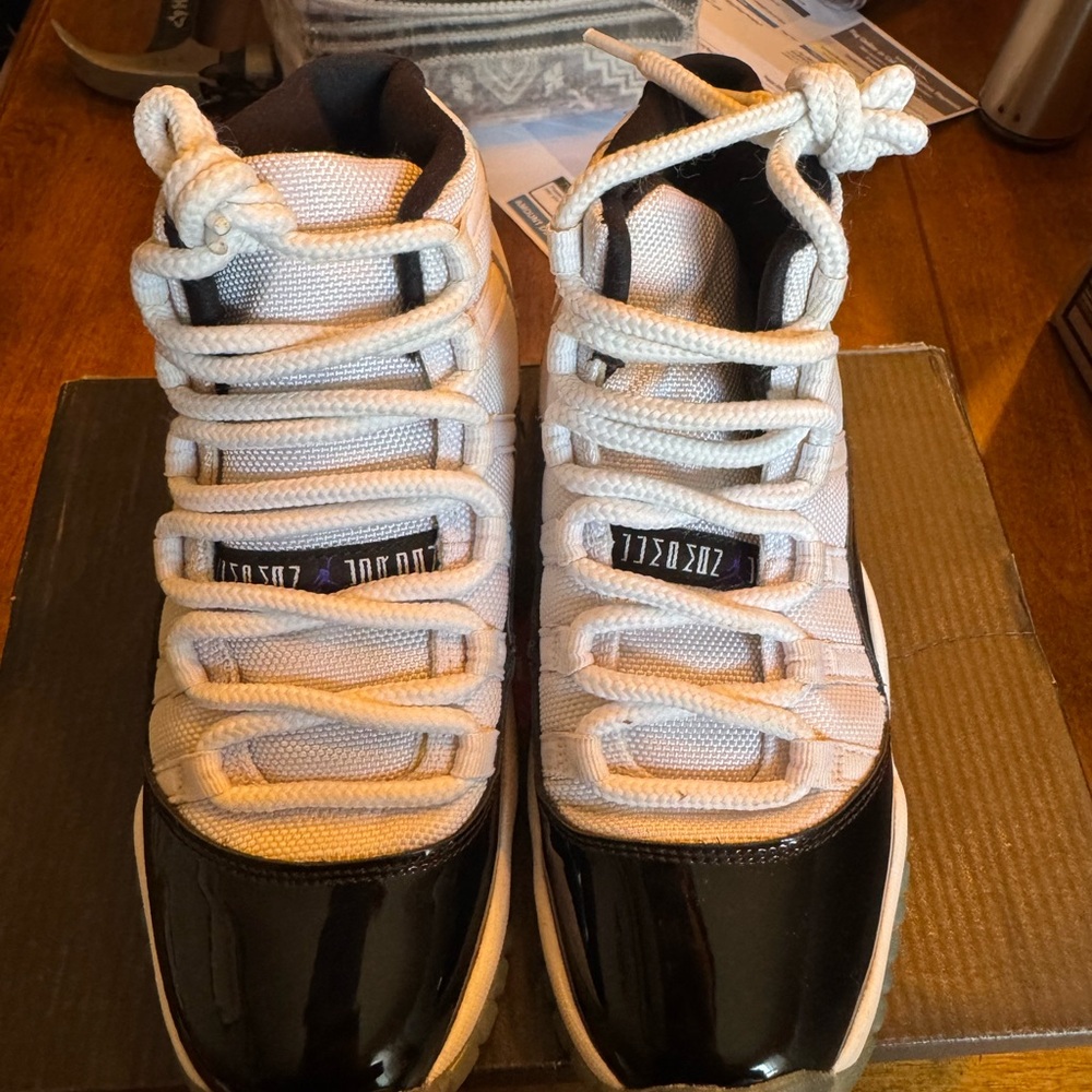 Jordan Kids Black and White Sneakers